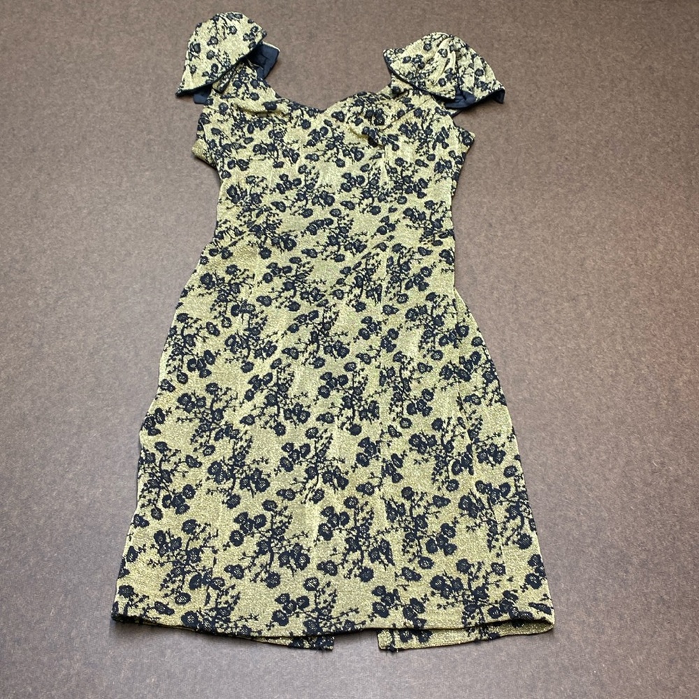 Vintage 80’s Nuance Gold Metallic Party Dress